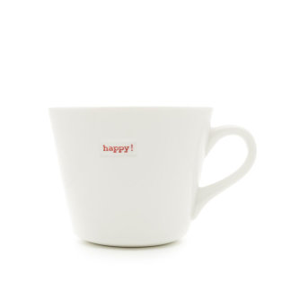 Bucket Mug - happy! 