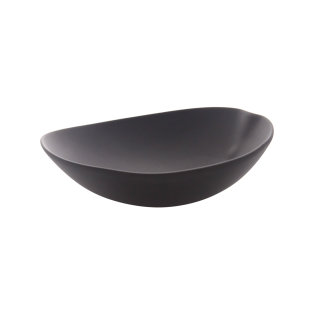 Shell Flat Bowl - Black (22cm)                