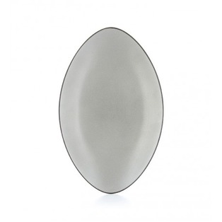 Day and Age Equinoxe Oval Plate - Grey (35cm)