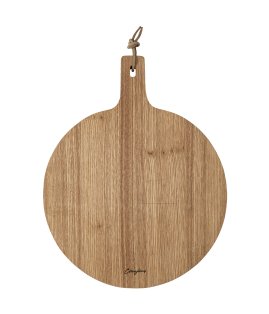 Oak Wood Board Round with Handle (34cm)