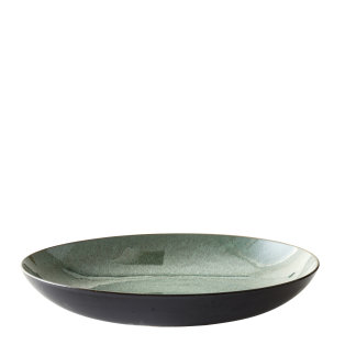 Day and Age Bitz Bowl Dish - Black & Green (40cm)