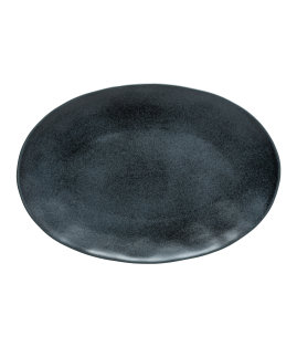 Livia Oval Platter - Black (45cm) 