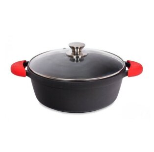 High Casserole with Lid + Handles (28cm)