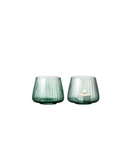 Day and Age Tealight Holder - Green (Set of 2)
