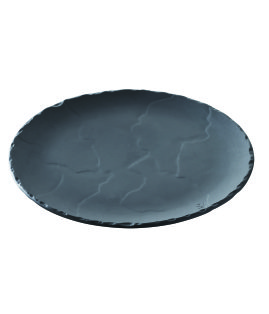 Basalt Serving Plate - Matte Black (20cm)