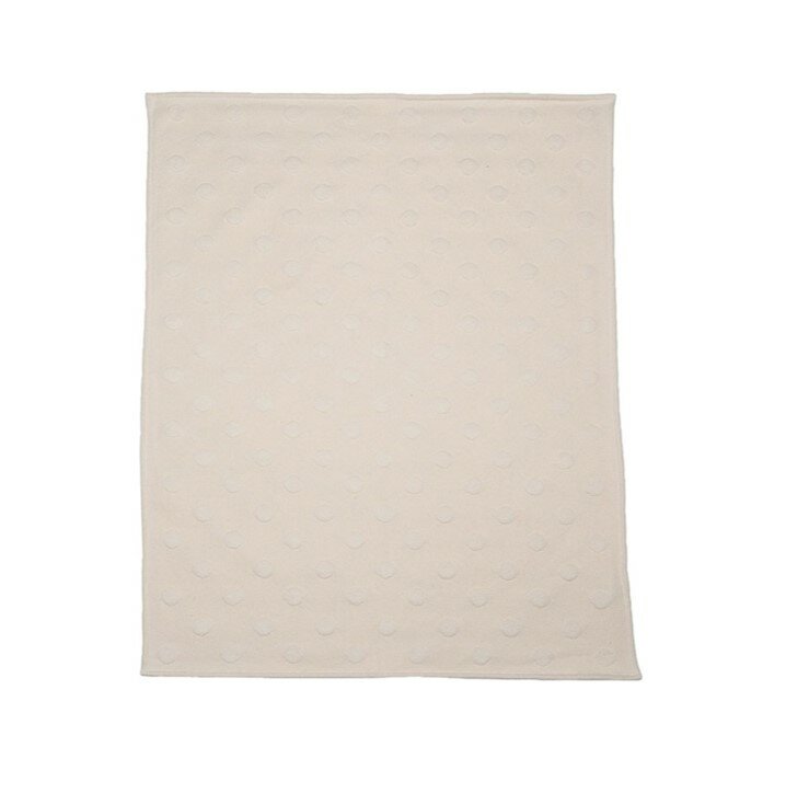 Baby Blanket - Dots Allover - White | David Fussenegger - Sustainable ...