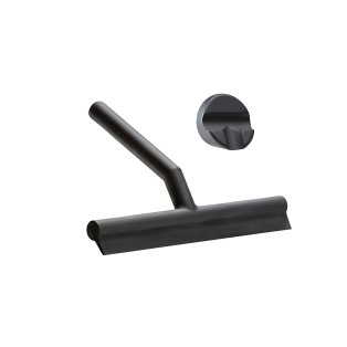 Day and Age Shower Wiper with Holder - Black