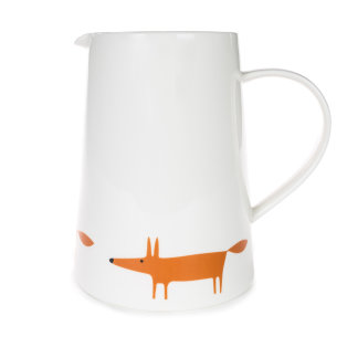 Mr Fox Jug - White and Orange