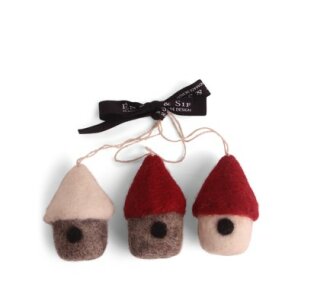 Mini Christmas Bird Houses 