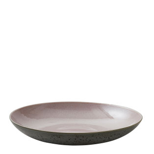 Day and Age Bitz Bowl Dish - Black & Pink (40cm)