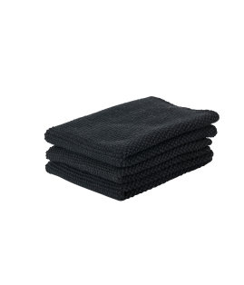 Day and Age Dishcloth Black Set of 3
