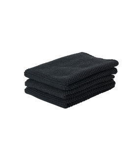 Dishcloth Black Set of 3