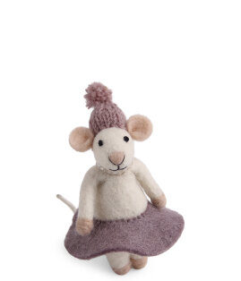 Day and Age White Mouse with Purple Dress