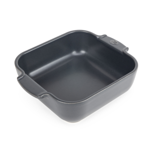 Peugeot Ceramic Square Baking Dish - Charcoal (21cm)