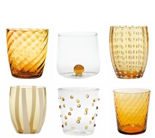 Day and Age Melting Pot Tumblers - Amber