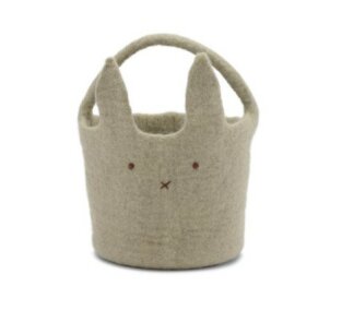 Day and Age Big Bunny Basket - Dusty Green