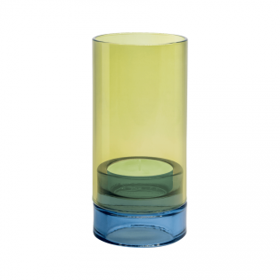 Glass Lantern - Lime