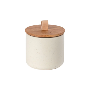 Pacifica Canister with Oak Wood Lid - Vanilla (15cm)