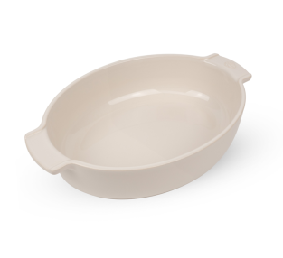 Peugeot Ceramic Oval Baking Dish - Ecru (31cm)