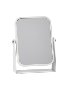 Square Table Mirror - White