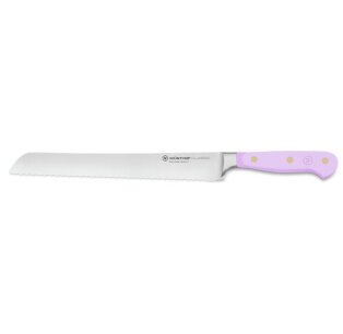 Classic Colour Double-Serrated Bread Knife - Purple Yam (23cm)