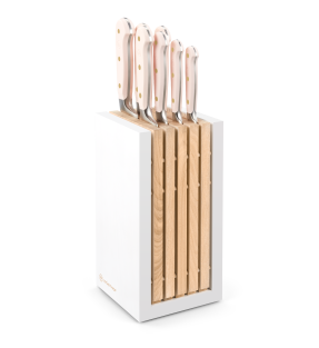Day and Age Classic Colour 8-Piece Knife Block - Pink Himalayan Salt