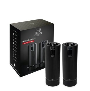 Night Electric Line Electric Salt & Pepper Mills - Matte Black