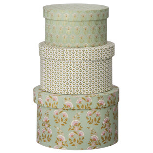 Day and Age Round Box S - Calla Sage (Set of 3)