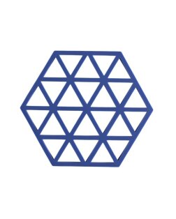 Day and Age Triangles Trivet - Indigo