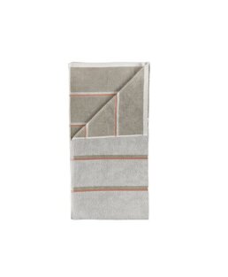 Day and Age Sauna Hand Towel - Soft Grey/Eucalyptus/Terracotta