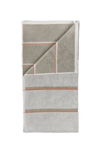 Day and Age Sauna Bath Towel - Soft Grey/Eucalyptus/Terracotta