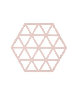 Day and Age Triangles Trivet - Rose