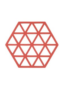 Day and Age Triangles Trivet - Burned Red