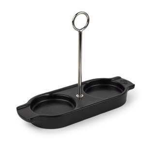 Day and Age Linea Ceramic Tray - Satin Black
