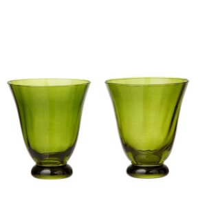 Day and Age Water Glass Trellis - Seaweed (S/2pcs)