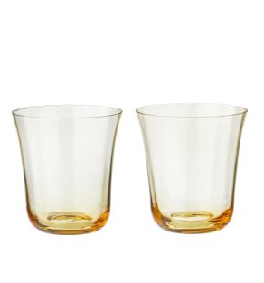 Day and Age Water Glass Nora - Straw (S/2pcs)