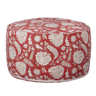 Day and Age Pouf - Yamini Raspberry