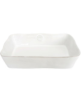 Costa Nova Rectangular Baking Dish - White (35cm)